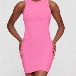 SKIMS Sugar Pink Bodycon Dress
